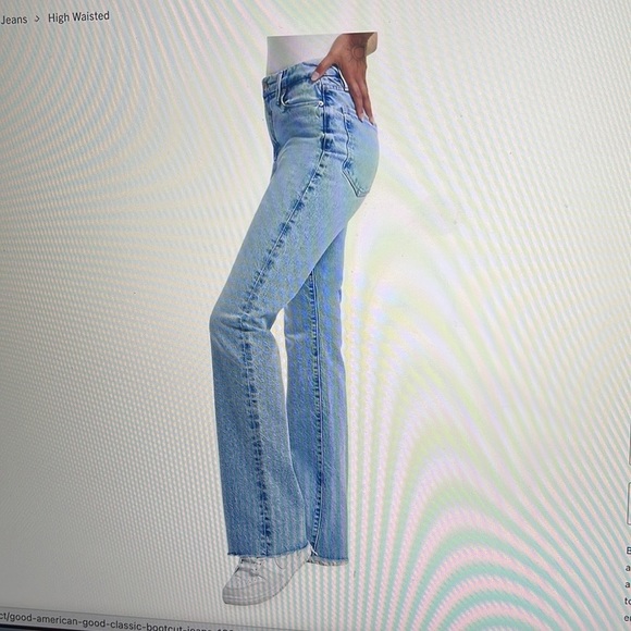 GOOD American Flare Jeans sz 27/2 - Picture 3 of 8